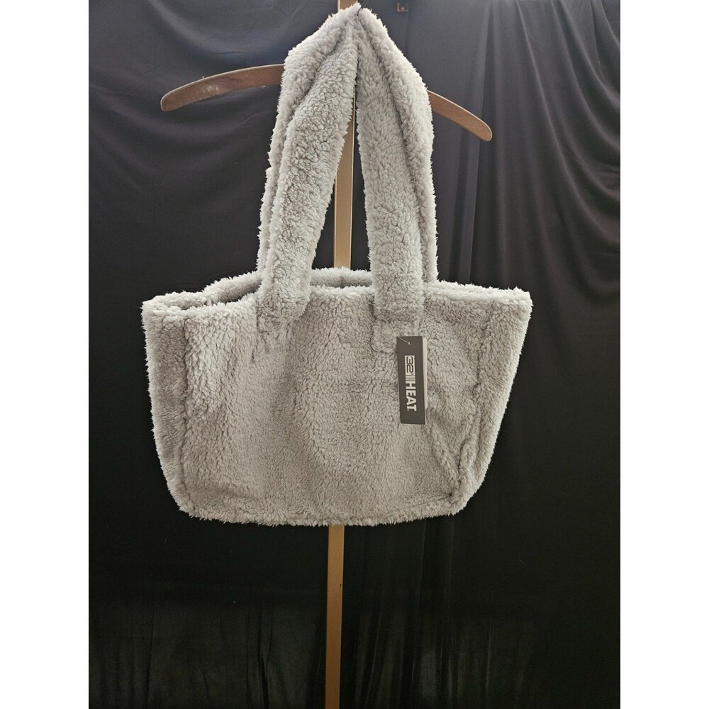 32 DEGREES COOL MONUMENT GRAY FLEECE LARGE TOTE BAG NWT